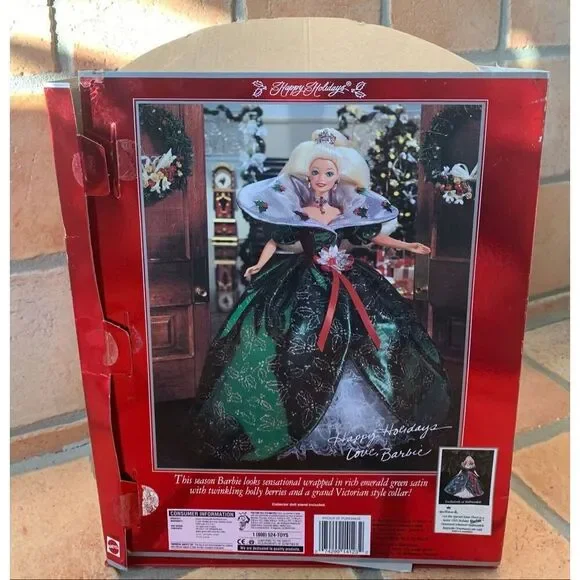 NEW IN BOX Happy Holidays Barbie Doll Vintage 1995 Special Edition Green  Dress M - www.rajagirimanappuram.com